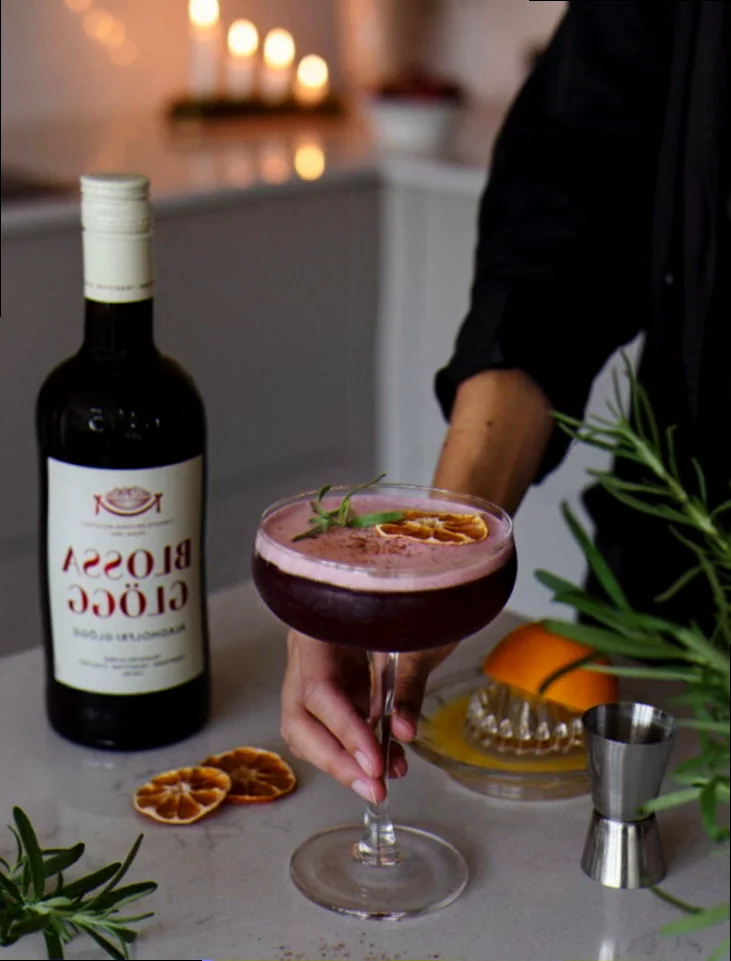 Alkoholfri vin med granatæble billede