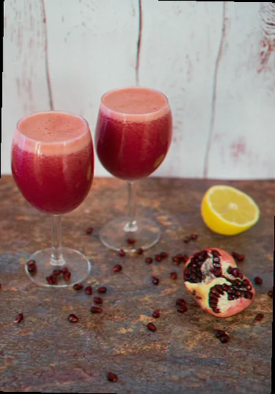 Granatæble juice helsam billede