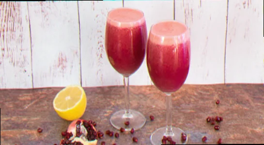 Granatæble juice med sundhedsfordelene.