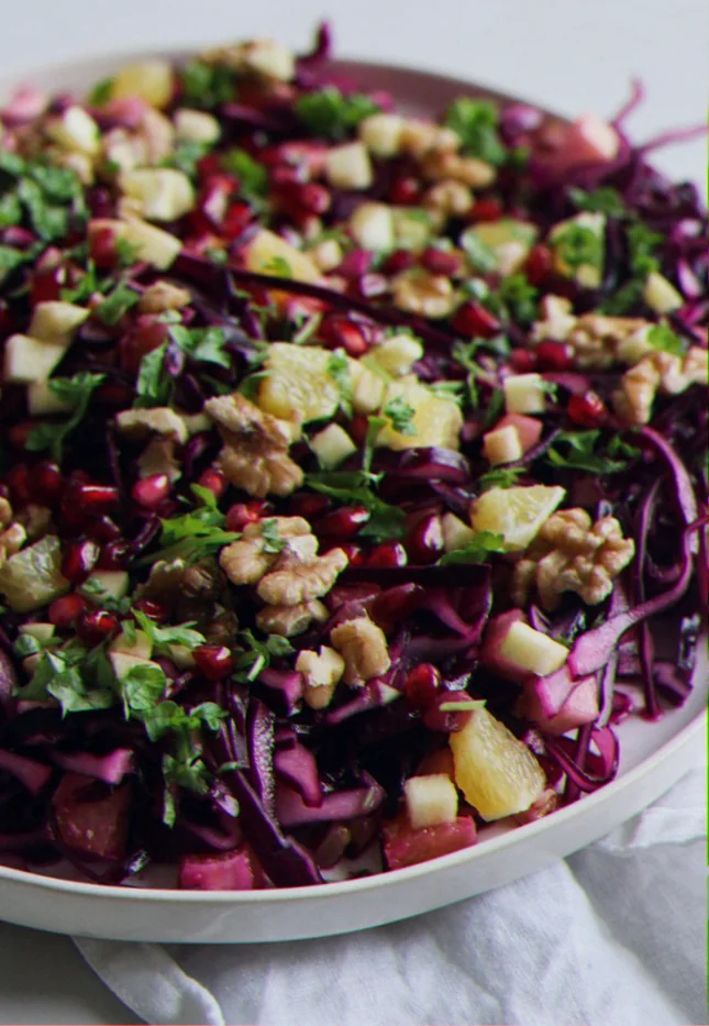 Festlig salat med rødkål