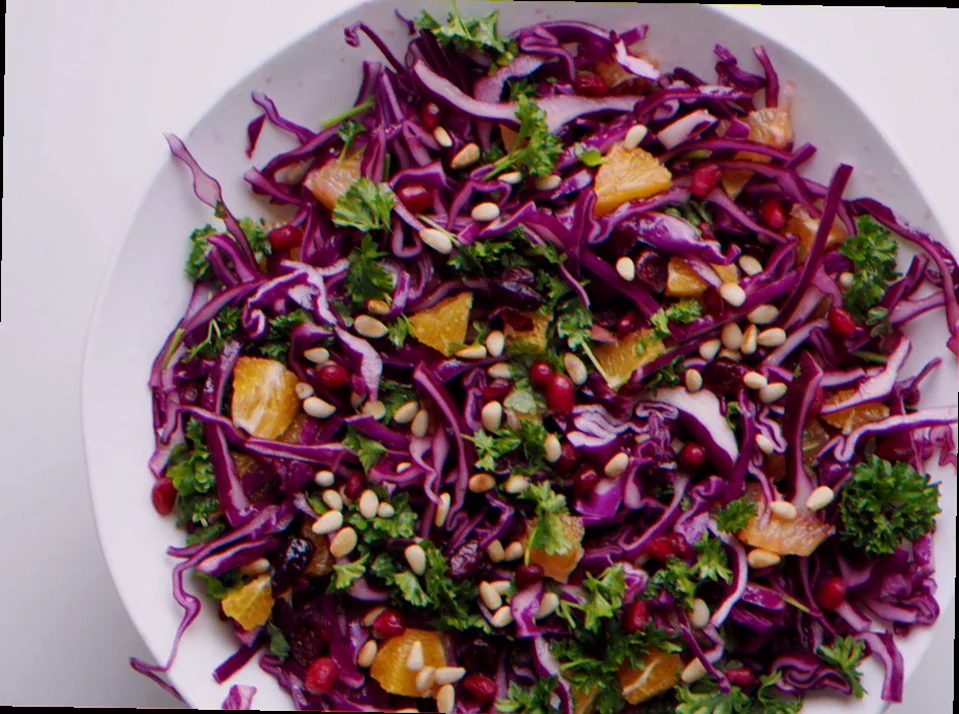 Sund salat med granatæble