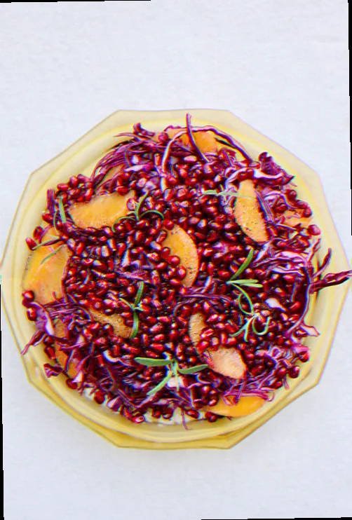 Salat med granatæble og rødkål